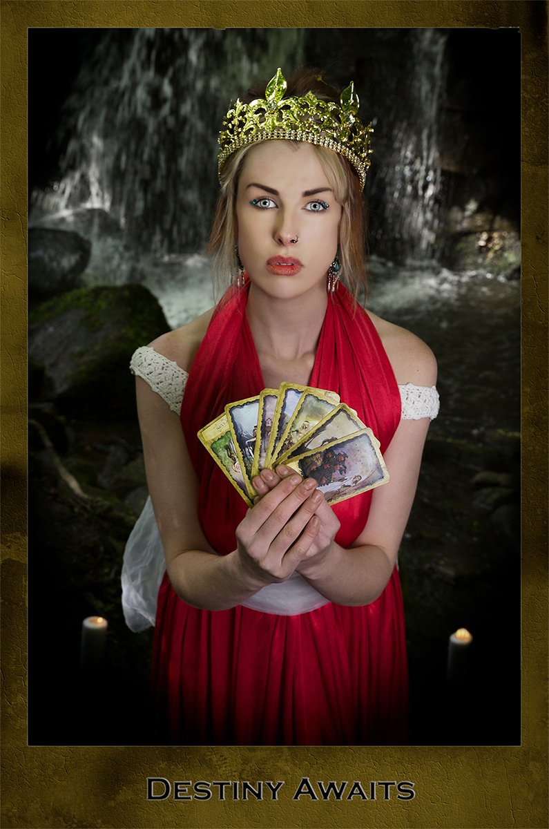 Destiny awaits dark tarot card