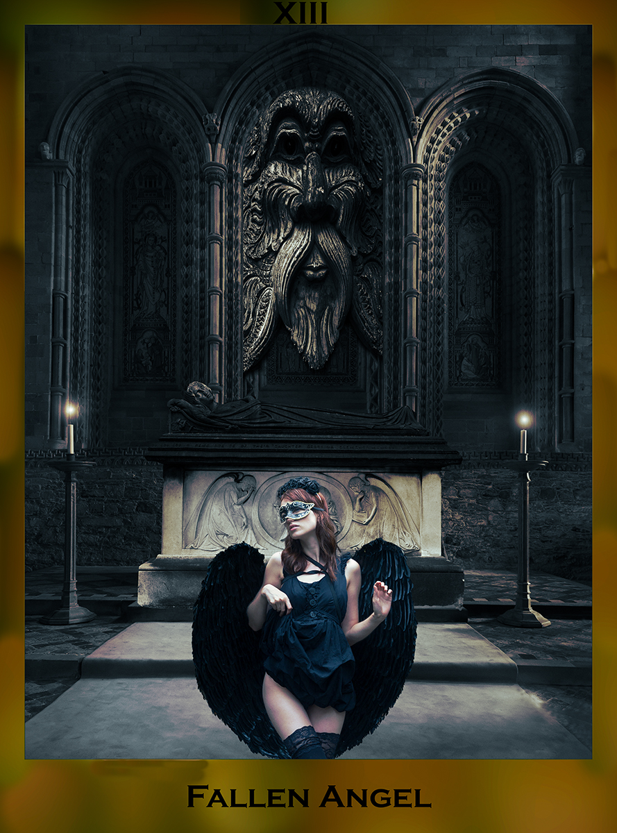 Version 2 of fallen angel dark tarot card