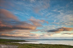 Moonrise over Lindisfarne