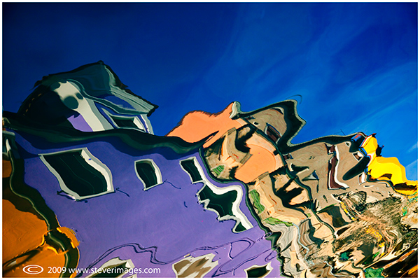 First of three reflections images taken on the Island of Burano.